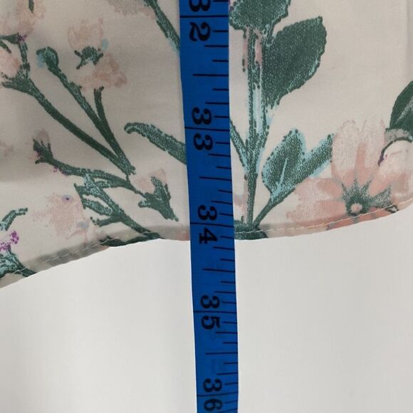 Flora Nikrooz Robe Women’s Size Small Medium Floral Print 3/4 Sleeve Short Robe - Picture 8 of 9